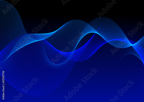Abstract network communications background with a flowing lines design