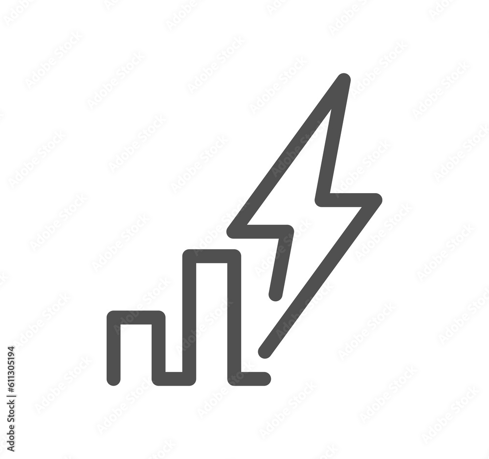 Energy related icon outline and linear symbol. Energy related icon outline and linear symbol.
