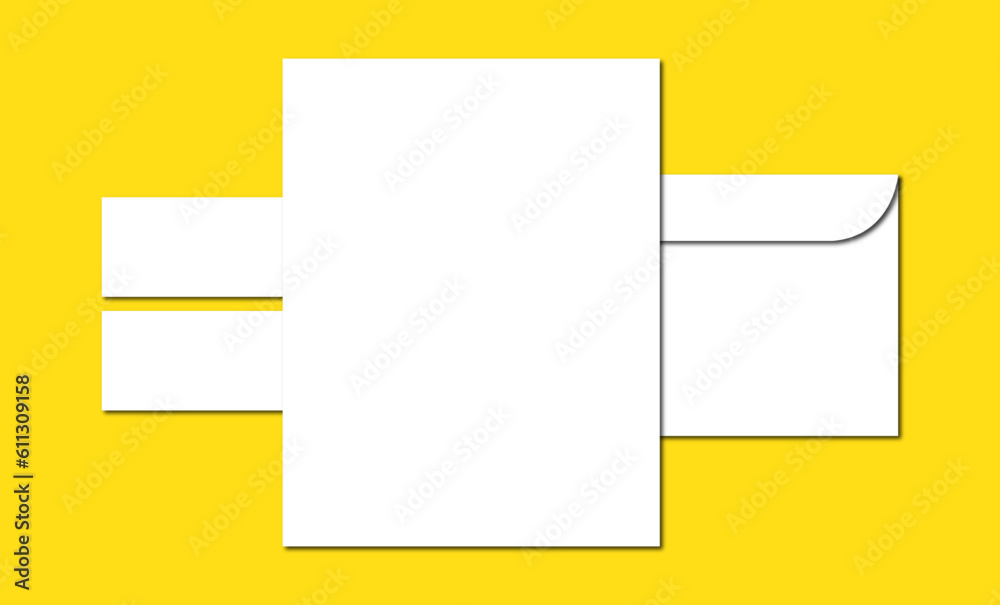 Brand identity layout design at yellow background, vector template, blank template, corporate identity template, branding template. Brand identity layout design at yellow background, vector template, blank template, corporate identity template, branding template.
