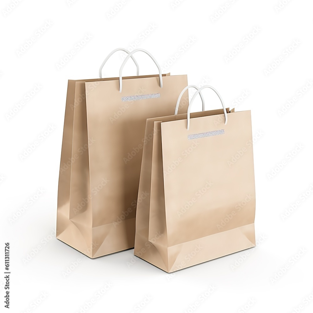 mockup of realistic black paper bag. illutration mockup of realistic black paper bag. illutration