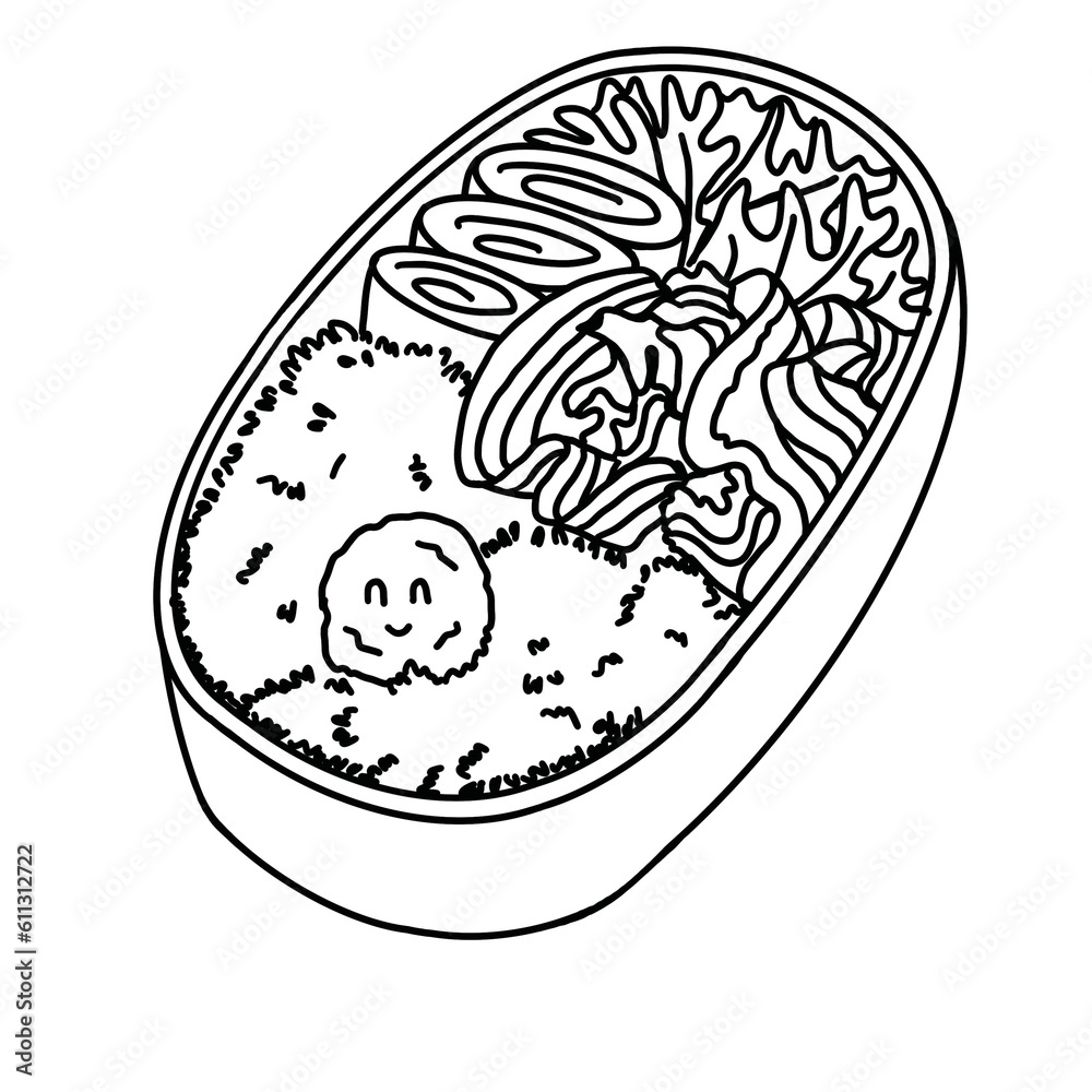Bento boxes doodle Bento boxes doodle