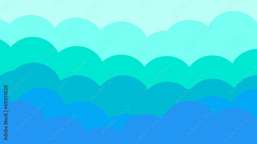 abstract blue clouds for desktop, smartphone wallpaper and website background and graphical resource. modern background of blue gradient clouds
