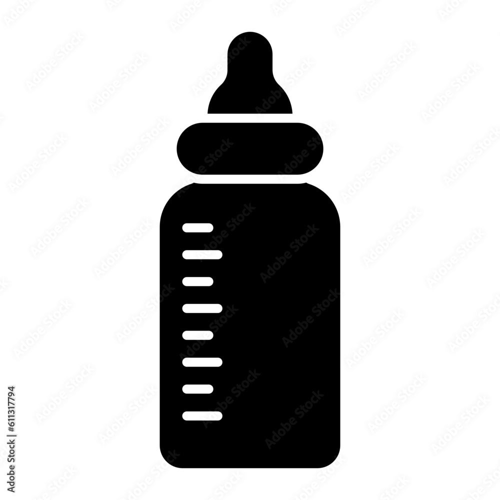 Feeding Bottle Glyph Icon Feeding Bottle Glyph Icon