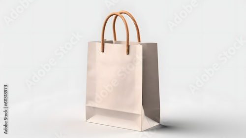 paper bag isolated on white