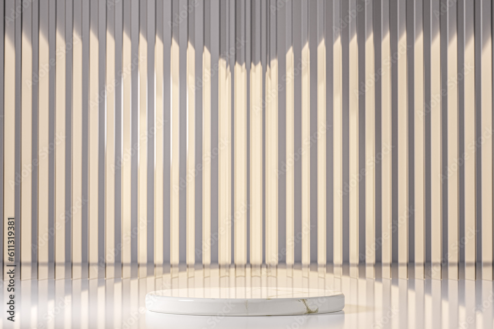 Product placement. Luxury background for branding and product presentation. Abstract interior, podium for cosmetic object placement, product display background. 3d rendering Product placement. Luxury background for branding and product presentation. Abstract interior, podium for cosmetic object placement, product display background. 3d rendering