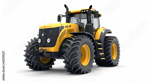 tractor isolated on white background