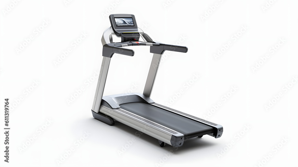treadmill isolated on white background