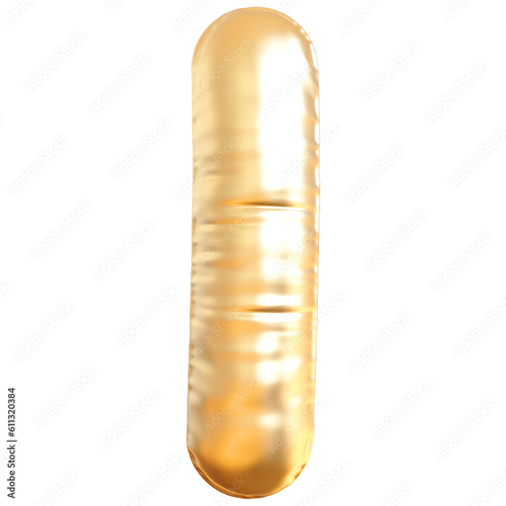 Balloon Letter I Gold Balloon Letter I Gold