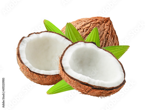 coconuts isolated on  transparent png