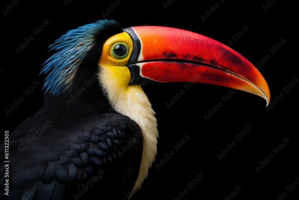 pecan bird on black background generative ai pecan bird on black background generative ai