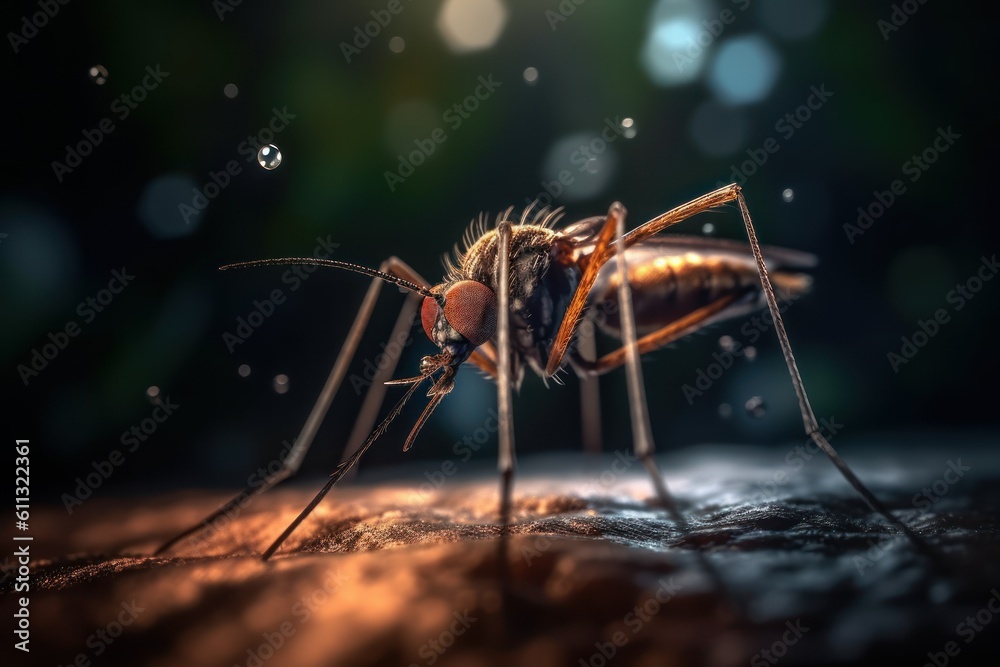mosquito close-up virus ecology generative ai mosquito close-up virus ecology generative ai