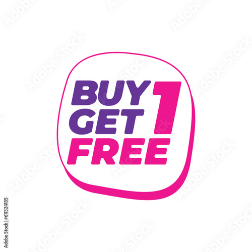 Buy 1 get 1 free design template