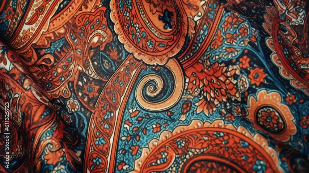 Classic Paisley Fabric Texture Classic Paisley Fabric Texture
