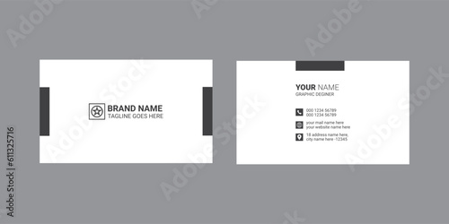 Simple business card design for corporate business, professional and modern business.personal business card design.