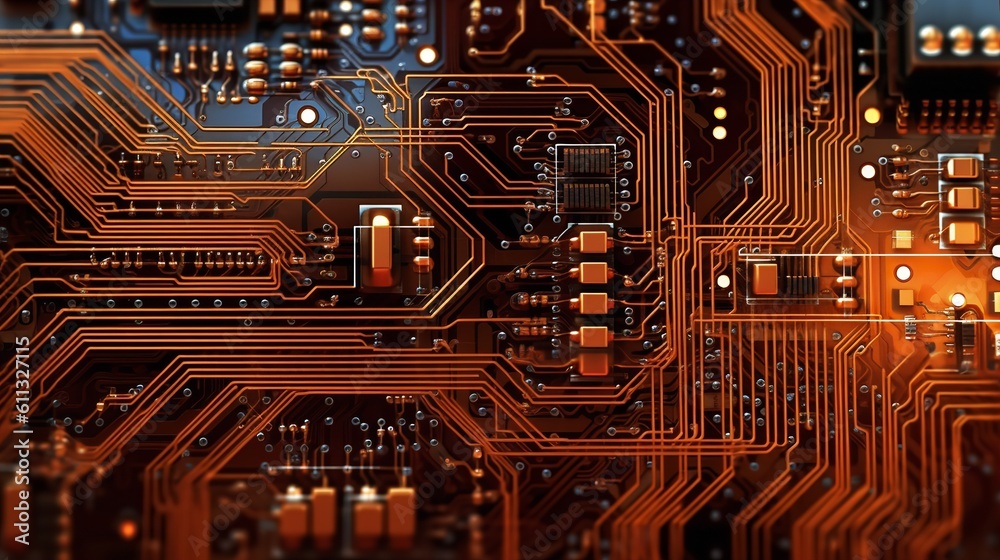 Detailed Circuit Board Texture