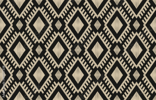 Ethnic abstract ikat art. Aztec ornament print. geometric ethnic pattern seamless  color oriental.  Design for background ,curtain, carpet, wallpaper, clothing, wrapping, Batik, vector illustration.