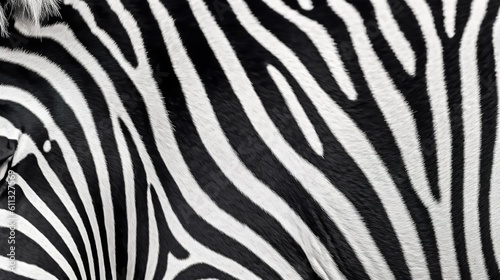 Distinct Zebra Stripes Pattern