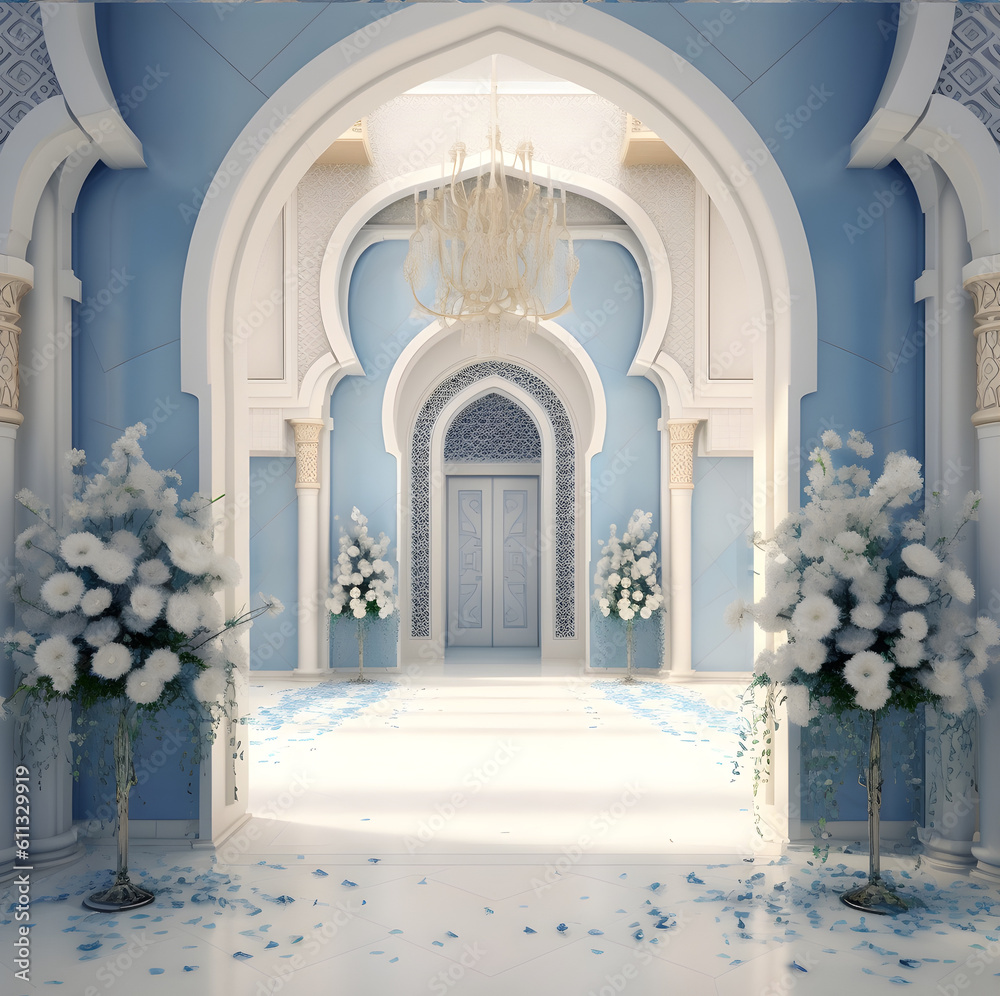 Blue Royal Palace - AI generated 