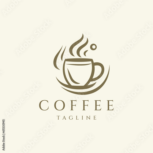 Coffee logo design vector illustration