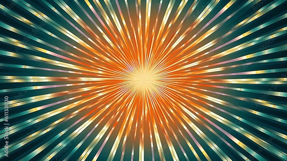 Radiating Starburst Pattern Design