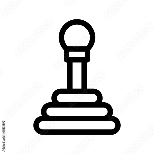 Stick Shift Icon Vector Symbol Design Illustration