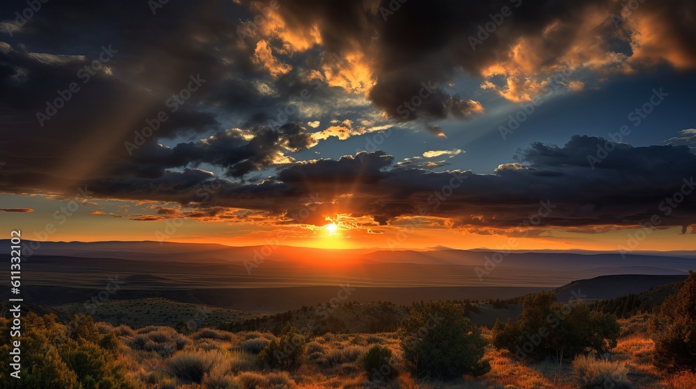 Vibrant Sunset in Ultra HD: Captivating Landscape in Hyper Realistic Style - High-Resolution Canvas, sunset over the river, sunset in the mountains, Generative AI Vibrant Sunset in Ultra HD: Captivating Landscape in Hyper Realistic Style - High-Resolution Canvas, sunset over the river, sunset in the mountains, Generative AI