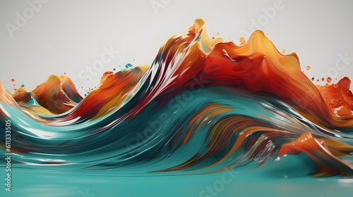 Radiant color fusion delight, abstract desktop artwork