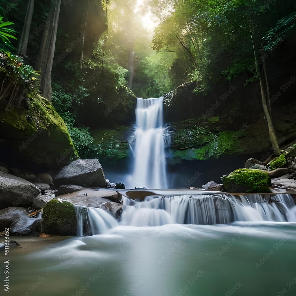 Obraz premium Cascada en la Selva