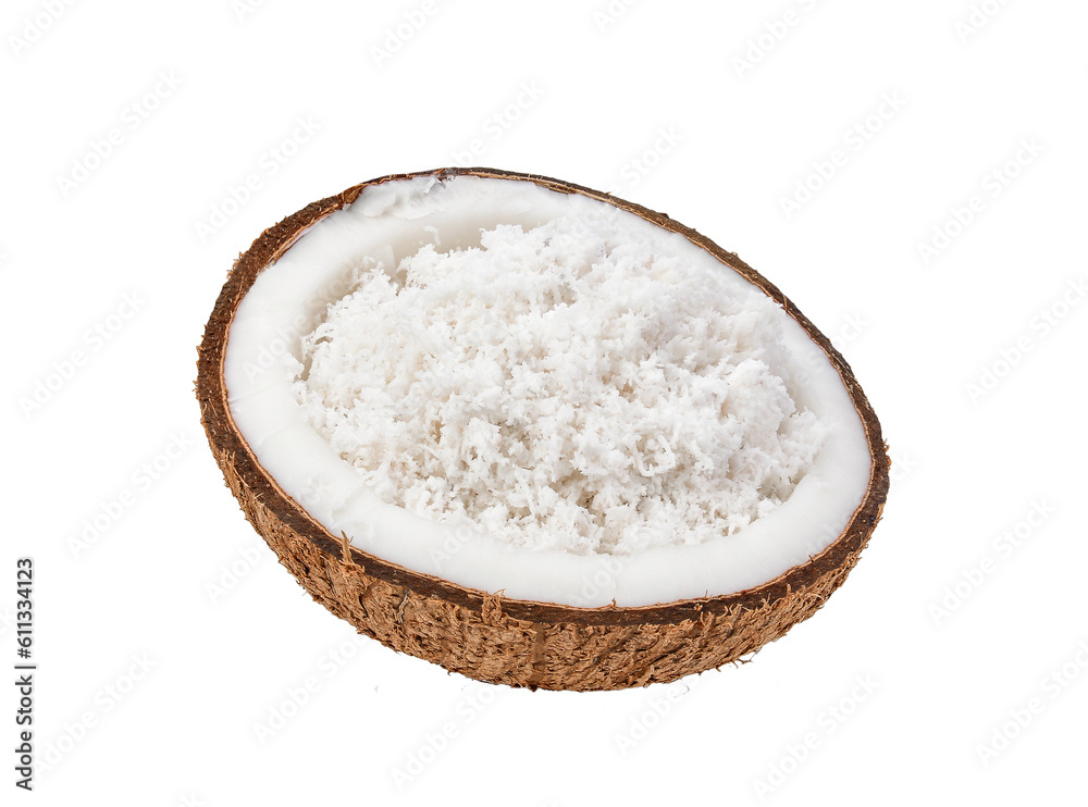 Coconut isolated on  transparent png