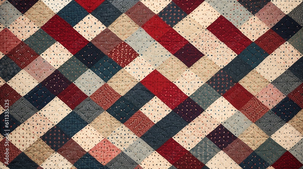 Fototapeta premium Timeless Vintage Quilt Pattern