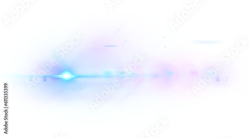 Purple light glowing streaks