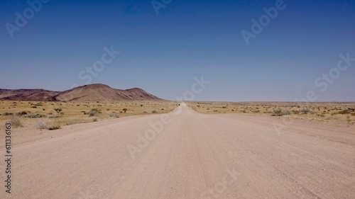 Unterwegs mit dem Wagen, Road Trip, Strasse bis zum Horizont, unendliche Weite, der Weg ist das Ziel