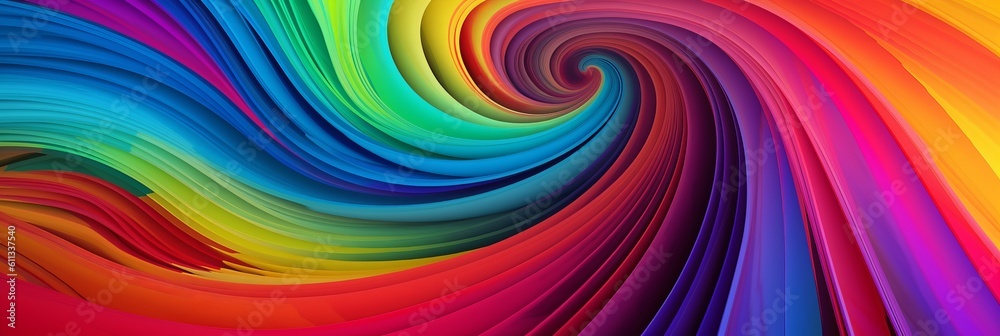 Obraz premium abstract rainbow background - abstract background with rainbow, background with vibrant colors, Generative AI