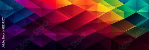 abstract colorful background with triangles  background with vibrant colors  Generative AI