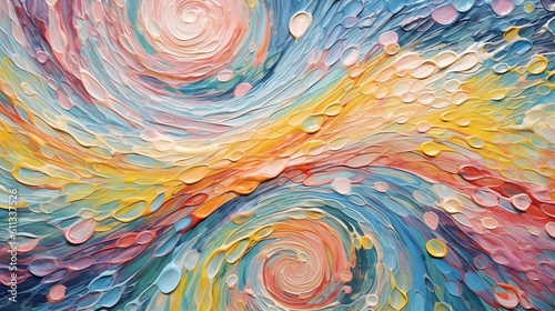 Abstract Acrylic Paint Swirls