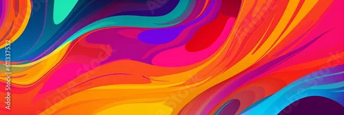 Panel kuchenny z motywem abstract colorful background with waves, background with vibrant colors