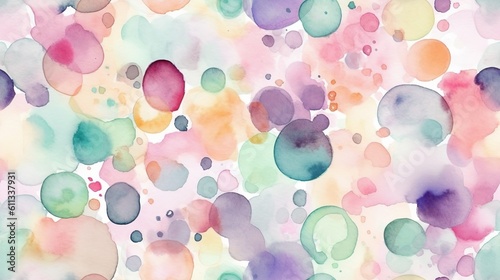 Dainty Watercolor Polka Dots Pattern