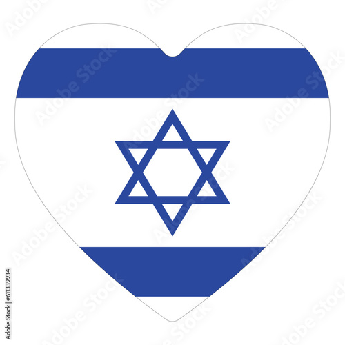 Israel Flag. Flag of Israel in design shape