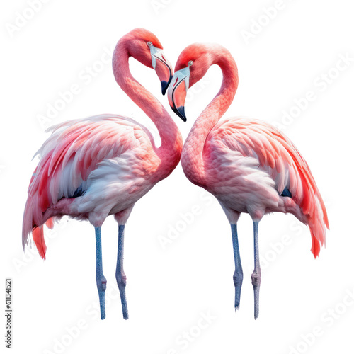 pink flamingo isolated on white © Super PNG S