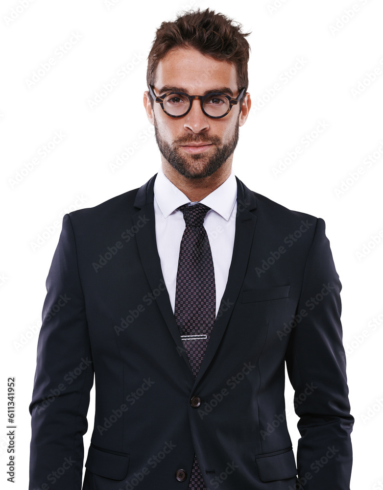 Fashion, serious portrait and business man isolated on a transparent png background. Glasses, corporate face and professional from Australia in stylish, trendy and classy outfit, suit or cool clothes Fashion, serious portrait and business man isolated on a transparent png background. Glasses, corporate face and professional from Australia in stylish, trendy and classy outfit, suit or cool clothes