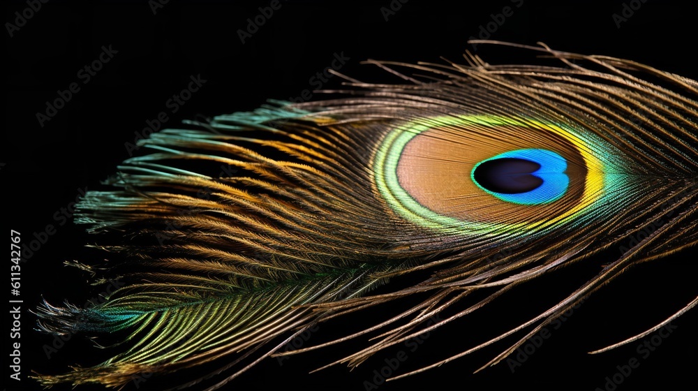 Obraz premium Elegant Peacock Feather Design
