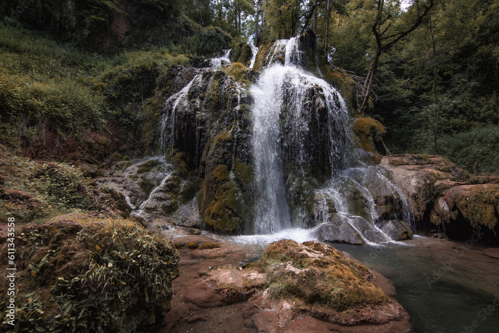 Fototapeta premium Cascade Aveyron, Muret-Le-Château, Occitanie