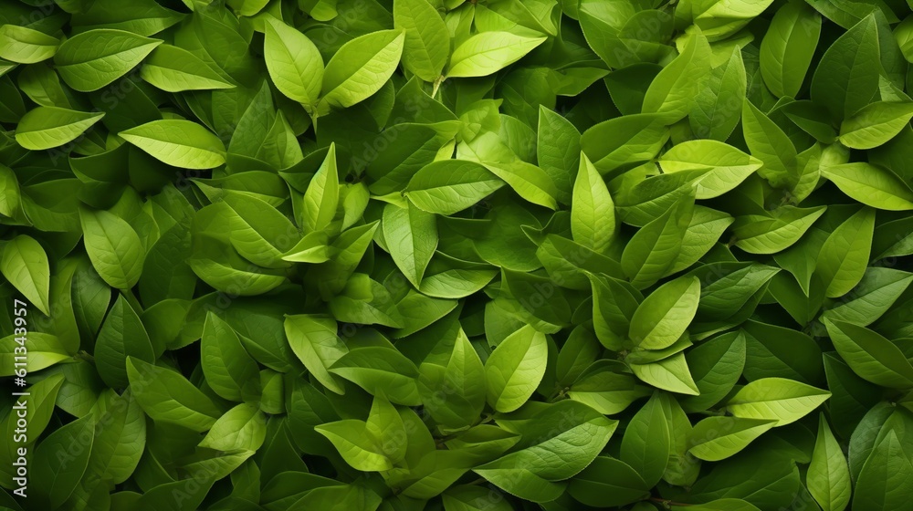 Fresh Green Leaves Natural Pattern Fresh Green Leaves Natural Pattern