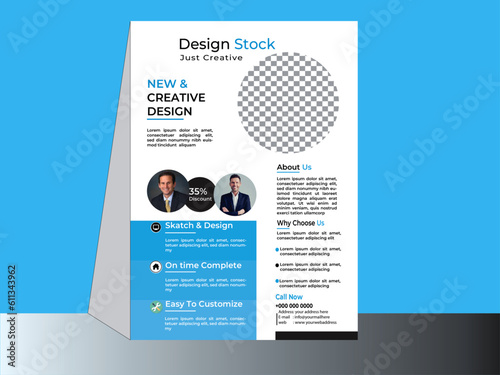 Corporate business flyer template design set with blue,marketing, business proposal, promotion, advertise, publication, cover page. new digital marketing flyer set.
