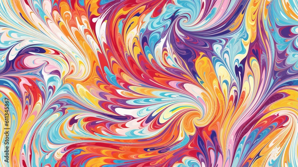 Vibrant Marbled Paper Artistic Swirls Vibrant Marbled Paper Artistic Swirls