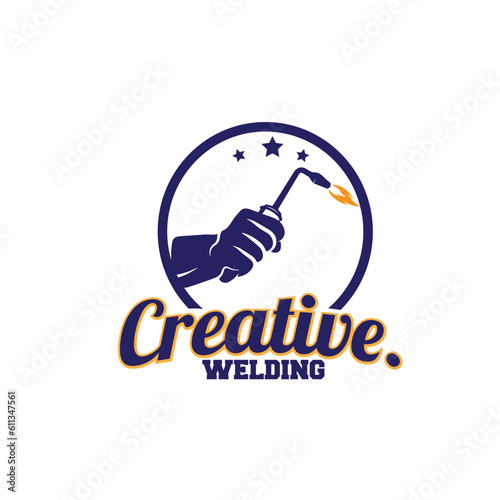 design logo welding vector illustration