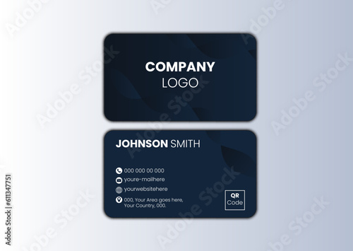 Corporate modern luxury business card design