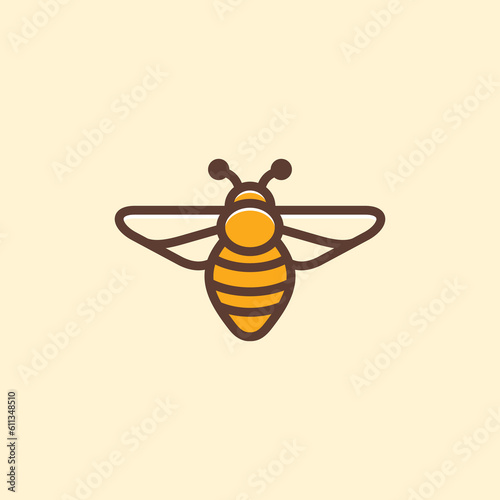 Wallpaper Mural Charming Bee Logo Torontodigital.ca