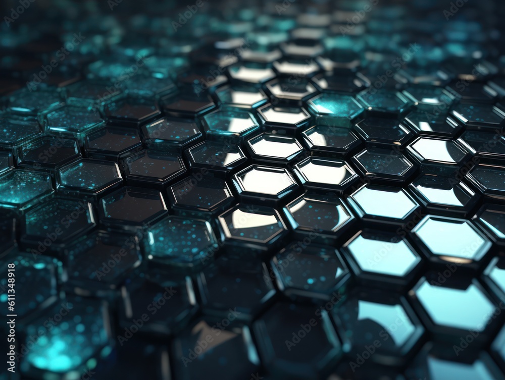 Dark abstract background organic shapes Abstract geometric mosaic pattern created with Generative AI technology