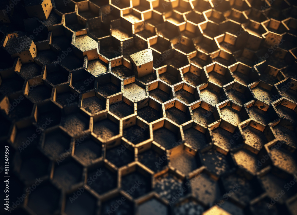 Dark gold abstract background organic shapes Abstract geometric mosaic pattern created with Generative AI technology Dark gold abstract background organic shapes Abstract geometric mosaic pattern created with Generative AI technology